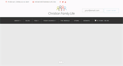 Desktop Screenshot of christianfamilylife.com